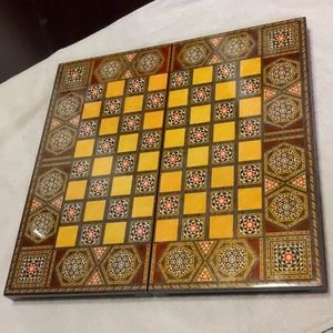 VTG Travel Checkers/Chess and Backgammon Inlays